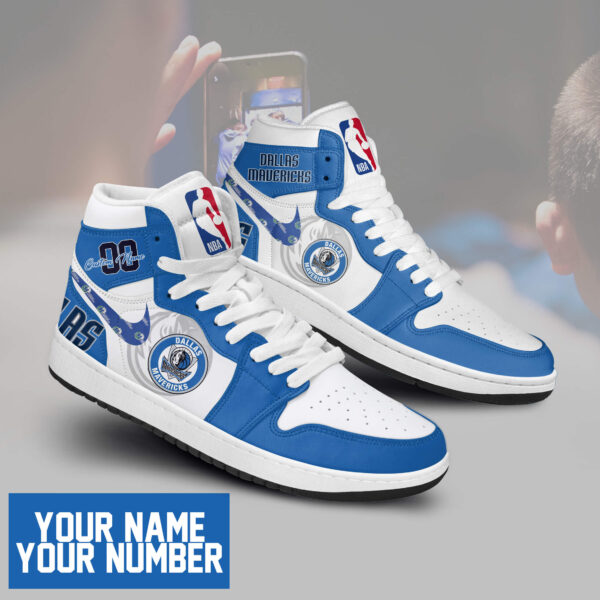 Tubopro Dallas Mavericks AJ1 High Sneakers Shoes For Men And Women