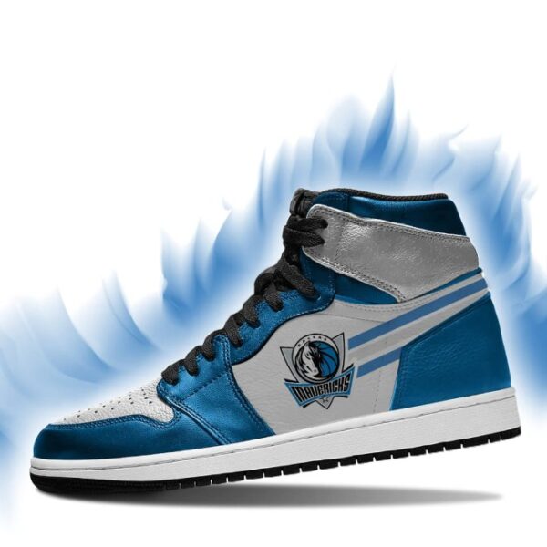Tubopro Dallas Mavericks NBA AJ1 High Sneakers Shoes For Men And Women - Image 3