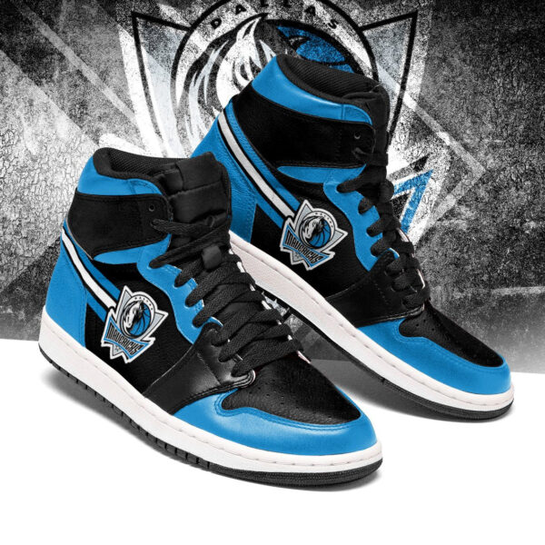 Tubopro Dallas Mavericks NBA AJ1 High Sneakers Shoes For Men And Women - Image 2