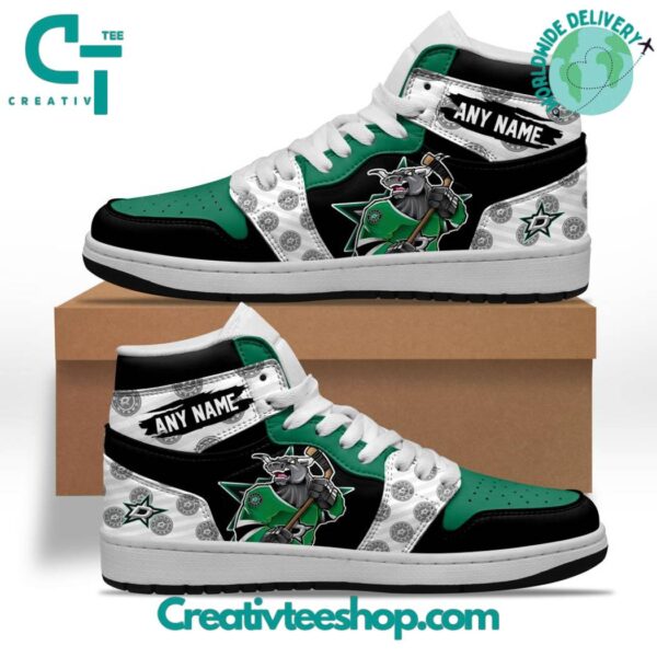 Tubopro Dallas Stars AJ1 High Sneakers Shoes For Men And Women