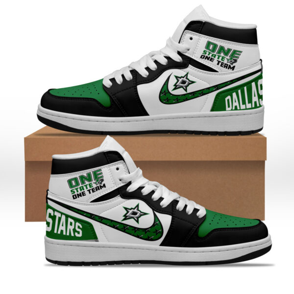 Tubopro Dallas Stars AJ1 High Sneakers Shoes For Men And Women