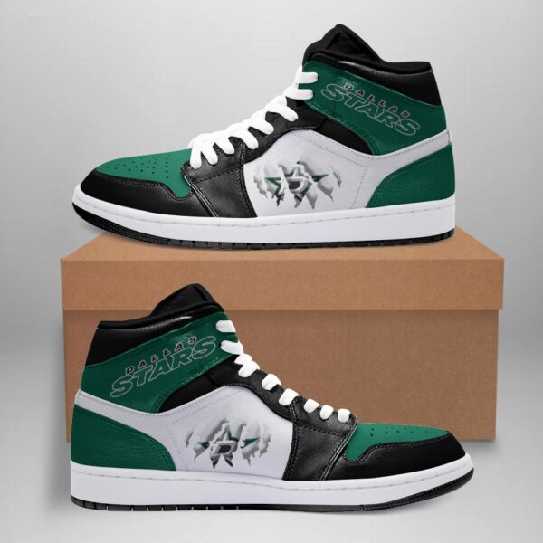 Tubopro Dallas Stars AJ1 High Sneakers Shoes For Men And Women