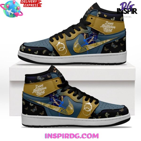 Tubopro Dave Matthews Band AJ1 High Sneakers Shoes For Men And Women - Image 2