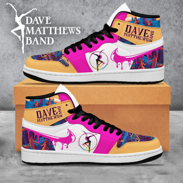 Tubopro Dave Matthews Band AJ1 High Sneakers Shoes For Men And Women - Image 2