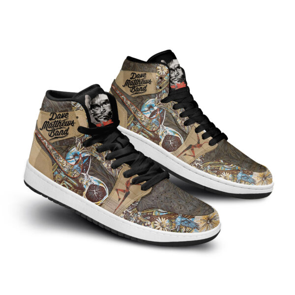 Tubopro Dave Matthews Band AJ1 High Sneakers Shoes For Men And Women - Image 3