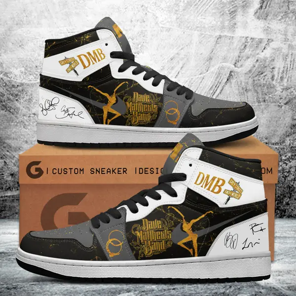 Tubopro Dave Matthews Band AJ1 High Sneakers Shoes For Men And Women