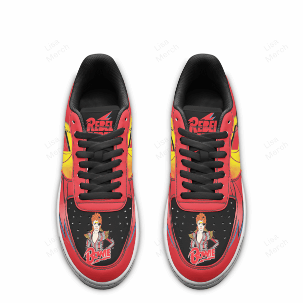 Tubopro David Bowie Air Low-Top Sneakers Shoes For Men And Women - Image 2