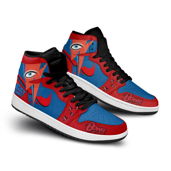 Tubopro David Bowie AJ1 High Sneakers Shoes For Men And Women - Image 3