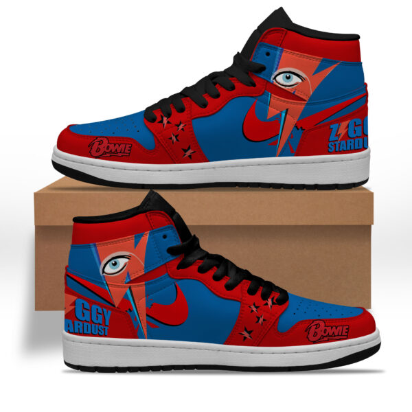 Tubopro David Bowie AJ1 High Sneakers Shoes For Men And Women - Image 2