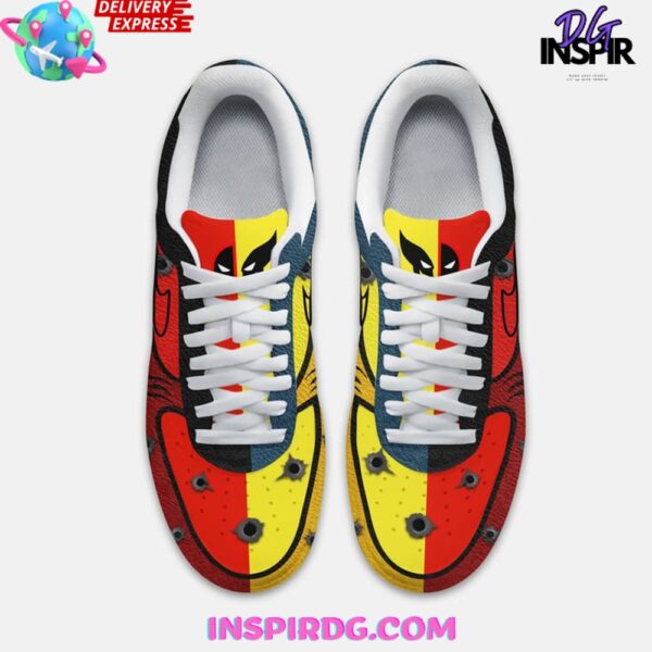 Tubopro Deadpool Air Low-Top Sneakers Shoes For Men And Women - Image 2