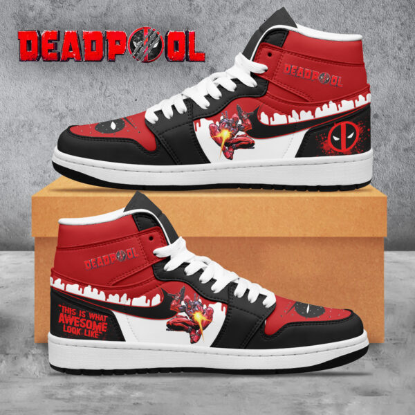 Tubopro Deadpool AJ1 High Sneakers Shoes For Men And Women - Image 2