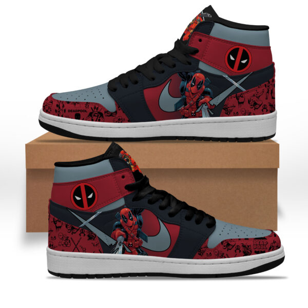 Tubopro Deadpool AJ1 High Sneakers Shoes For Men And Women