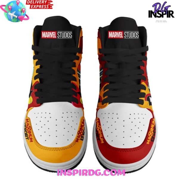 Tubopro Deadpool AJ1 High Sneakers Shoes For Men And Women - Image 3