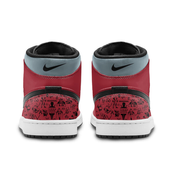 Tubopro Deadpool AJ1 High Sneakers Shoes For Men And Women - Image 4