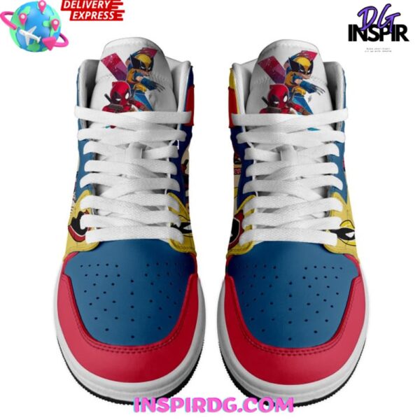 Tubopro Deadpool AJ1 High Sneakers Shoes For Men And Women - Image 3