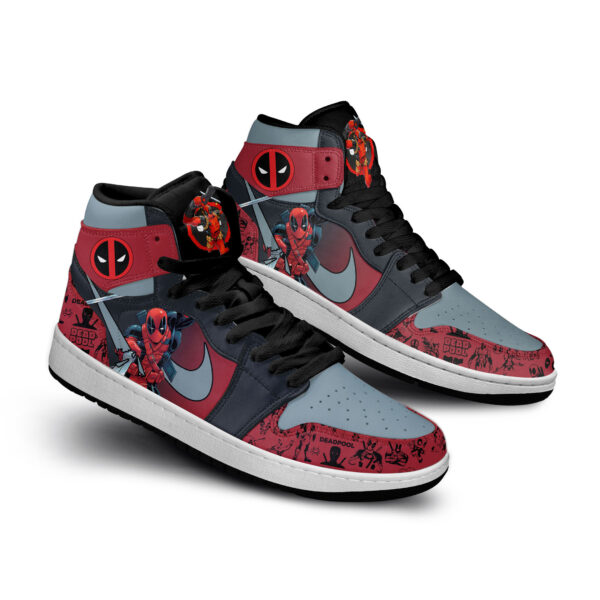 Tubopro Deadpool AJ1 High Sneakers Shoes For Men And Women - Image 2