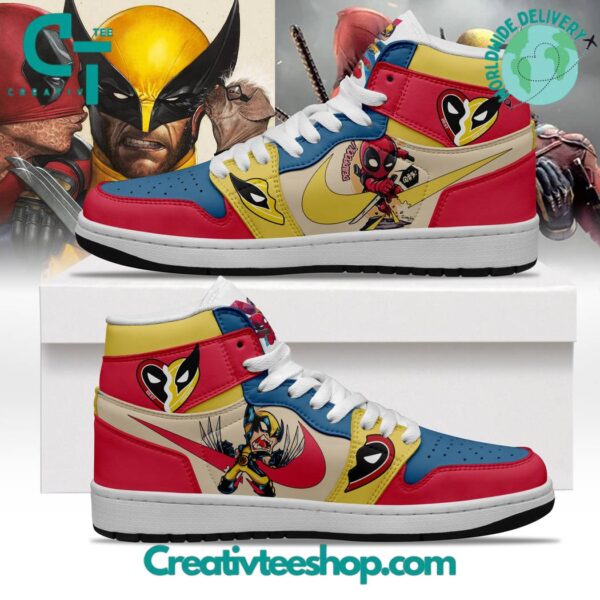Tubopro Deadpool AJ1 High Sneakers Shoes For Men And Women