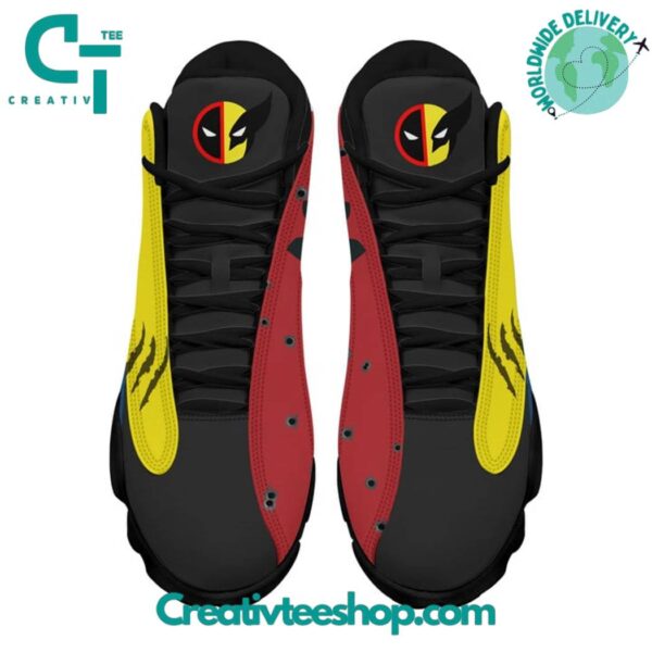 Tubopro Deadpool AJ13 Sneakers Shoes For Men And Women - Image 3
