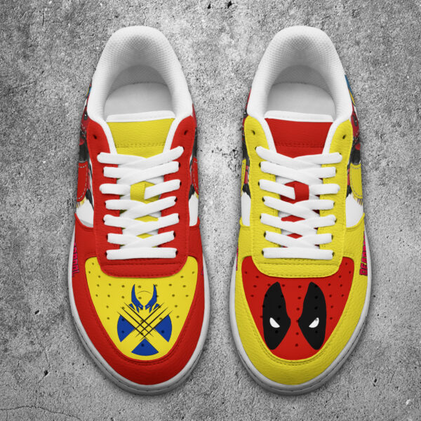 Tubopro Deadpool And Wolverine Air Low-Top Sneakers Shoes For Men And Women - Image 4