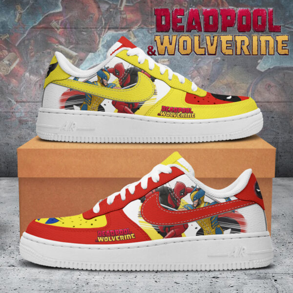 Tubopro Deadpool And Wolverine Air Low-Top Sneakers Shoes For Men And Women
