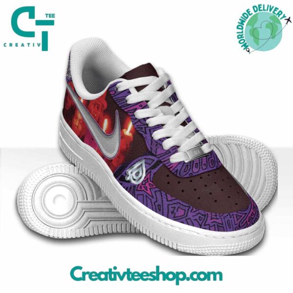 Tubopro Deep Purple Air Low-Top Sneakers Shoes For Men And Women - Image 2