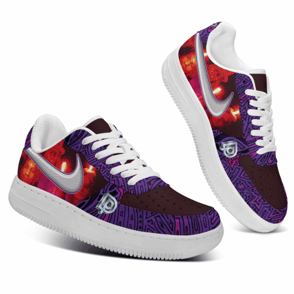 Tubopro Deep Purple Air Low-Top Sneakers Shoes For Men And Women - Image 3