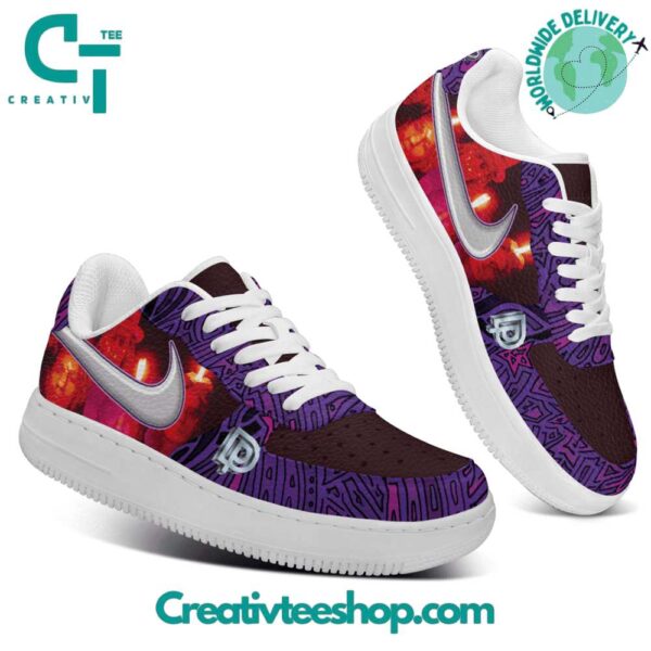 Tubopro Deep Purple Air Low-Top Sneakers Shoes For Men And Women - Image 3