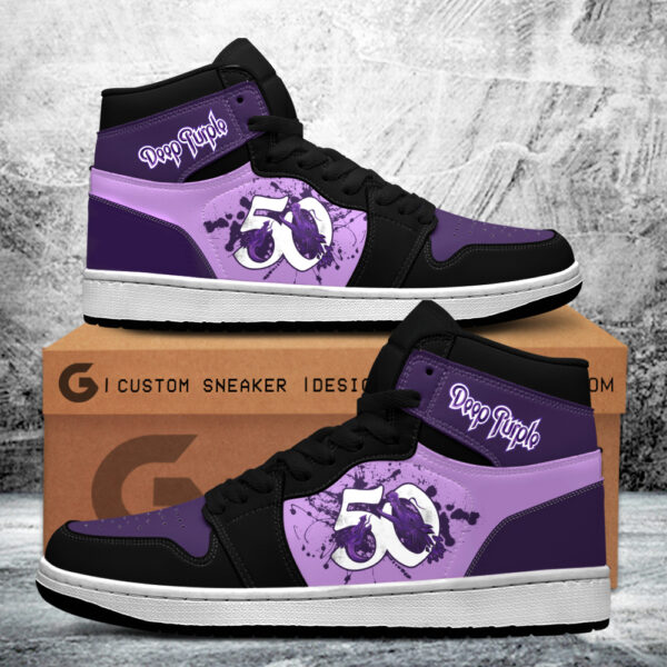 Tubopro Deep Purple AJ1 High Sneakers Shoes For Men And Women