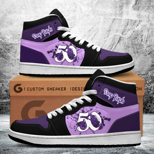 Tubopro Deep Purple AJ1 High Sneakers Shoes For Men And Women
