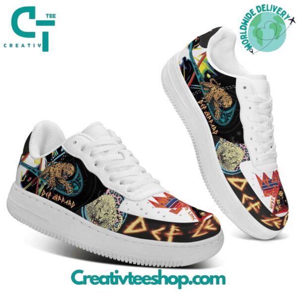 Tubopro Def Leppard Air Low-Top Sneakers Shoes For Men And Women - Image 3