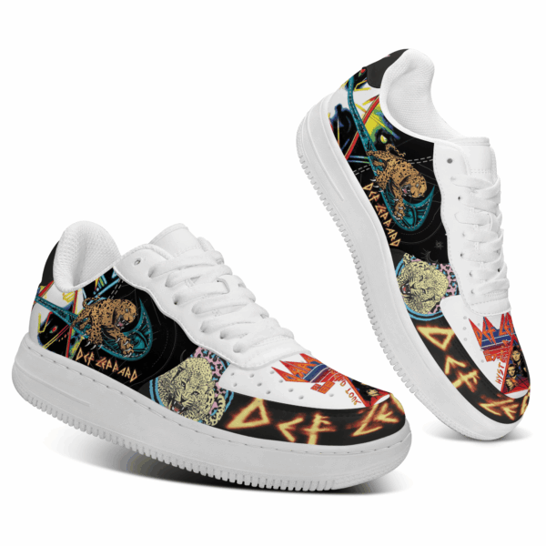 Tubopro Def Leppard Air Low-Top Sneakers Shoes For Men And Women - Image 3