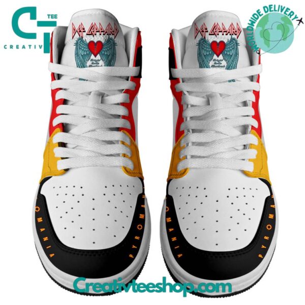 Tubopro Def Leppard AJ1 High Sneakers Shoes For Men And Women - Image 2