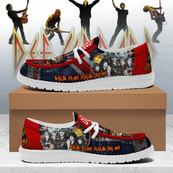 Tubopro Def Leppard Personalized Hey Dude Shoes For Men And Women