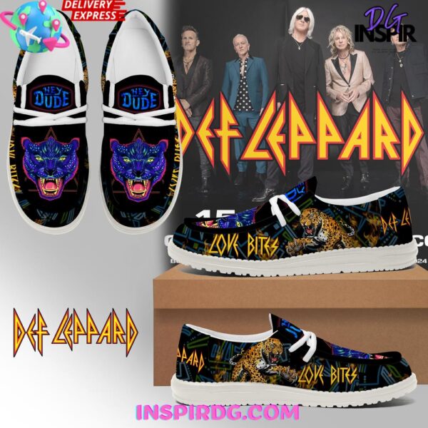 Tubopro Def Leppard Personalized Hey Dude Shoes For Men And Women