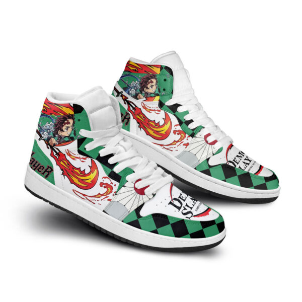 Tubopro Demon Slayer AJ1 High Sneakers Shoes For Men And Women - Image 2