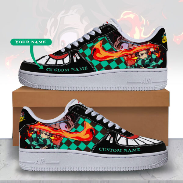 Tubopro Demon Slayer x Kamado Tanjiro Air Low-Top Sneakers Shoes For Men And Women