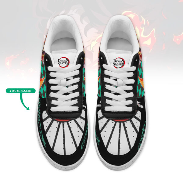 Tubopro Demon Slayer x Kamado Tanjiro Air Low-Top Sneakers Shoes For Men And Women - Image 2