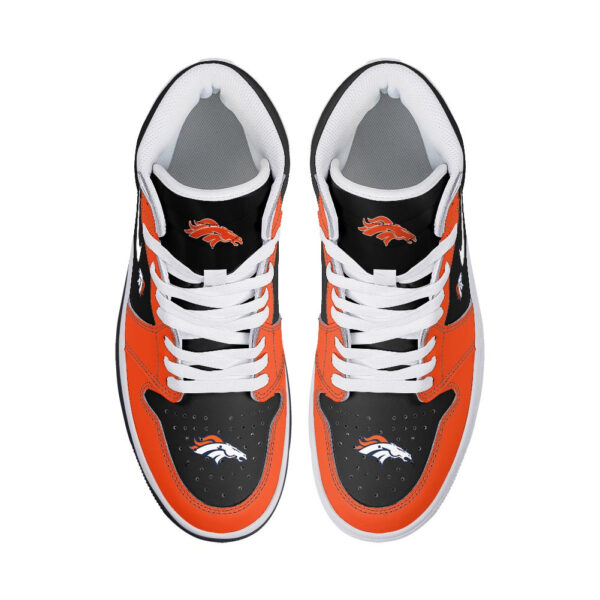 Tubopro Denver Broncos AJ1 High Sneakers Shoes For Men And Women - Image 3