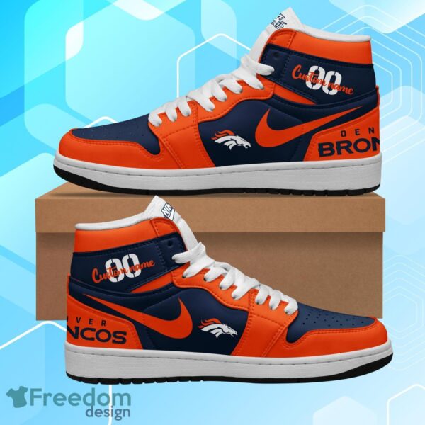 Tubopro Denver Broncos AJ1 High Sneakers Shoes For Men And Women