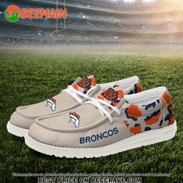 Tubopro Denver Broncos Hey Dude Shoes For Men And Women - Image 2