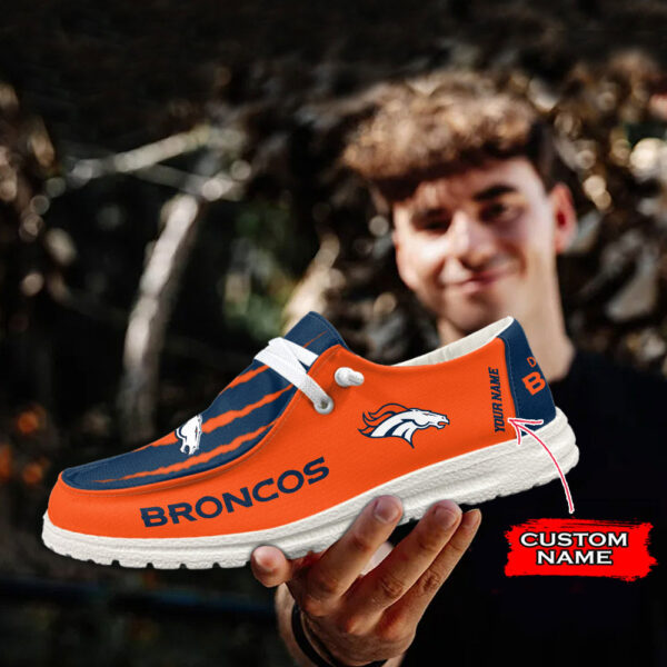 Tubopro Denver Broncos Hey Dude Shoes For Men And Women - Image 3