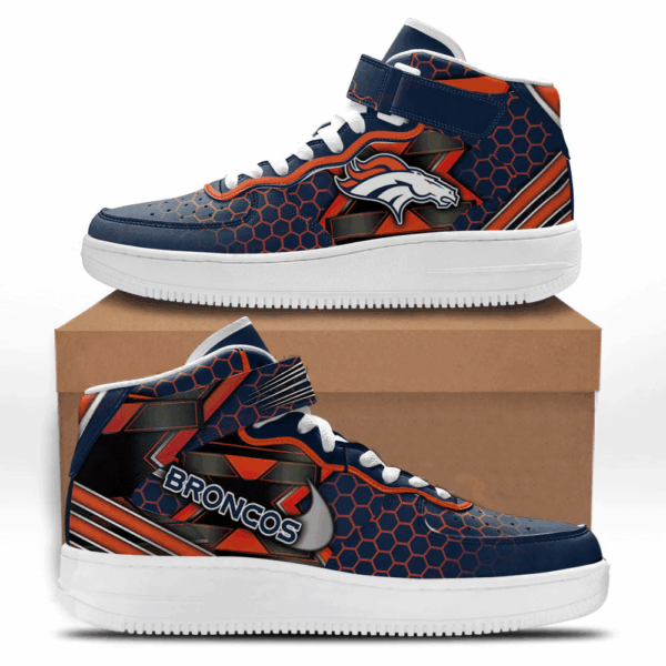Tubopro Denver Broncos NFL Air Low-Top Sneakers Shoes For Men And Women - Image 2