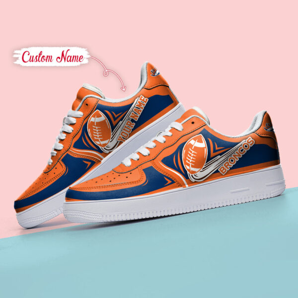 Tubopro Denver Broncos NFL Air Low-Top Sneakers Shoes For Men And Women - Image 4