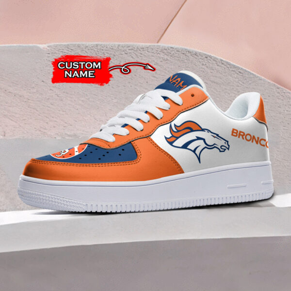 Tubopro Denver Broncos NFL Air Low-Top Sneakers Shoes For Men And Women - Image 2
