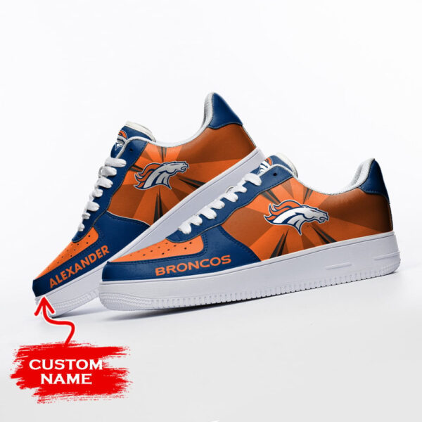 Tubopro Denver Broncos NFL Air Low-Top Sneakers Shoes For Men And Women - Image 3