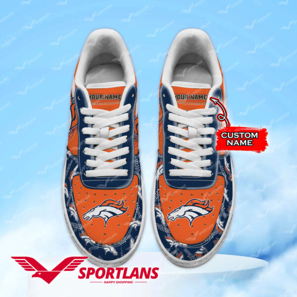Tubopro Denver Broncos NFL Air Low-Top Sneakers Shoes For Men And Women - Image 2