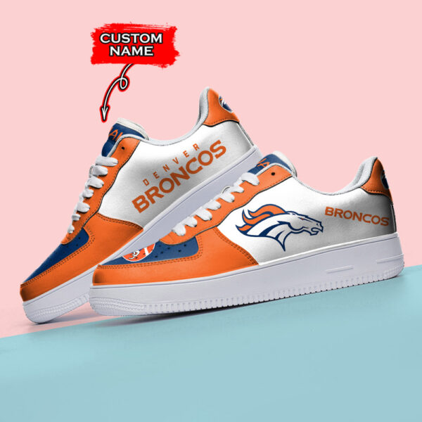 Tubopro Denver Broncos NFL Air Low-Top Sneakers Shoes For Men And Women - Image 3