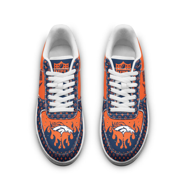Tubopro Denver Broncos NFL Air Low-Top Sneakers Shoes For Men And Women - Image 2