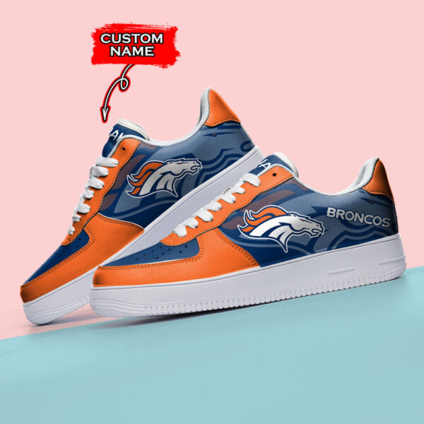 Tubopro Denver Broncos NFL Air Low-Top Sneakers Shoes For Men And Women - Image 3