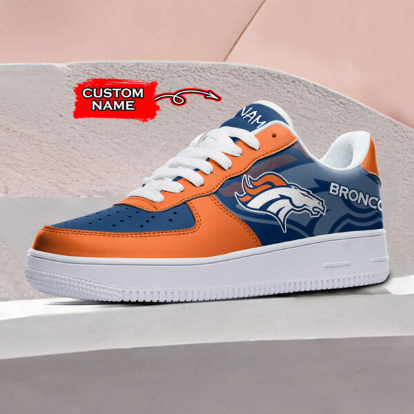 Tubopro Denver Broncos NFL Air Low-Top Sneakers Shoes For Men And Women - Image 2